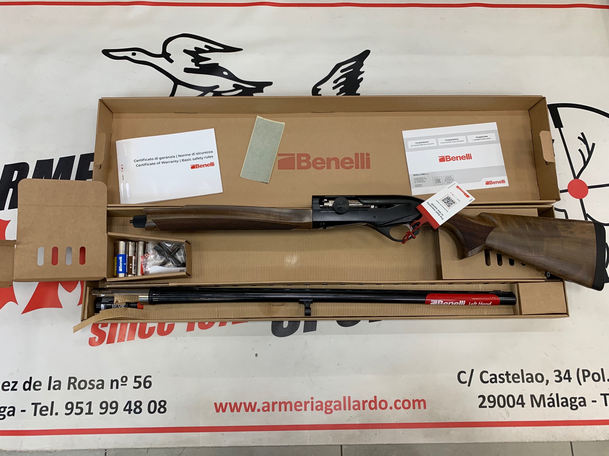 ESCOPETA BENELLI MONTEFELTRO WOOD ZURDO NOVEDAD