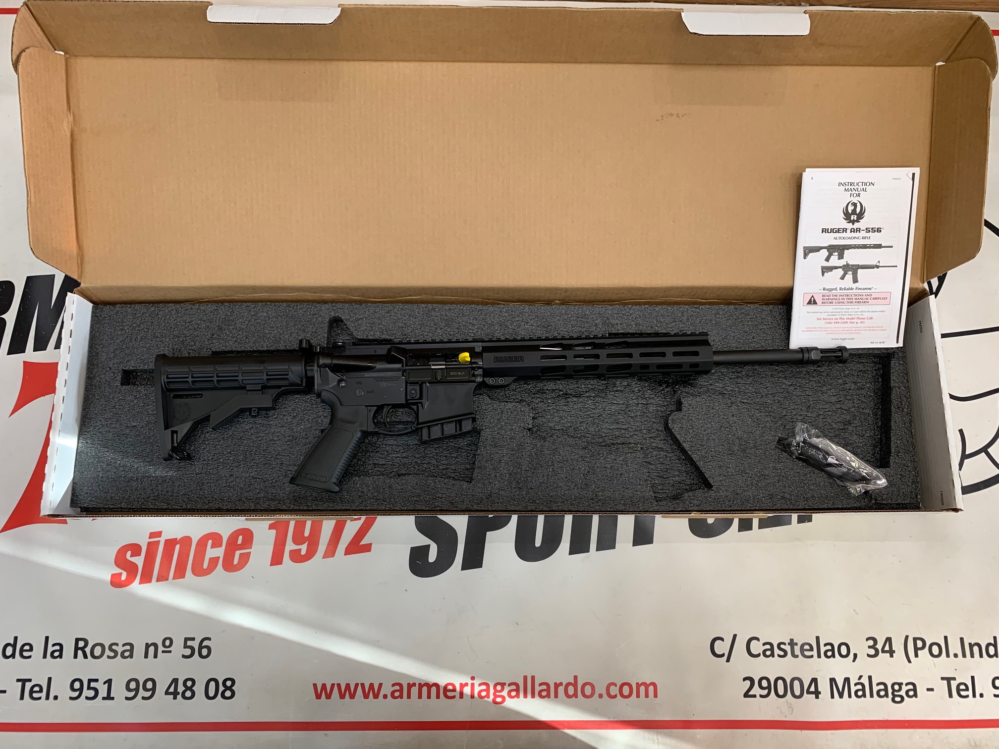 RIFLE RUGER AR-556 CAL 300 AAC BLK