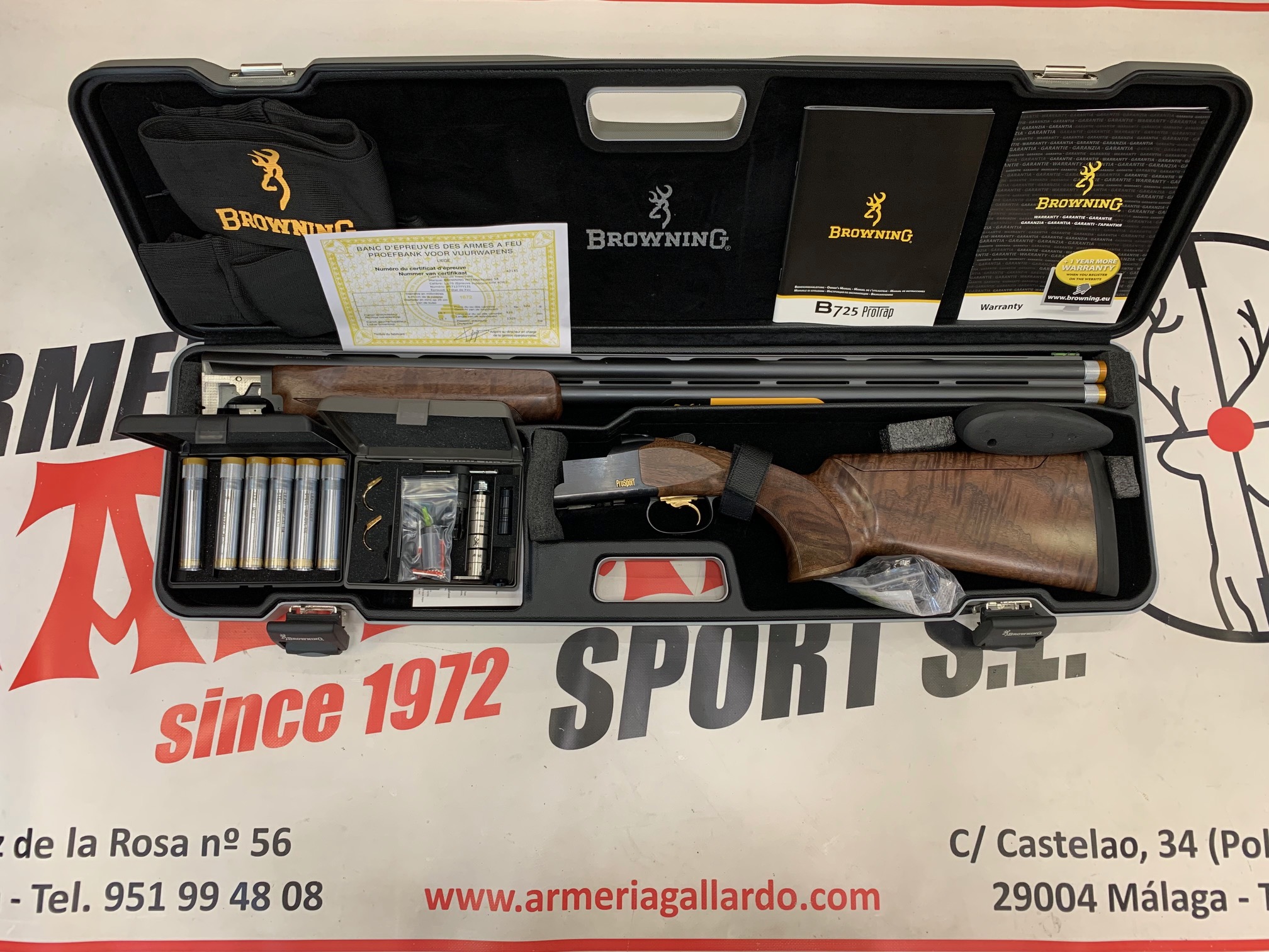 ESCOPETA BROWNING B725 PRO SPORT 81 CM ZURDO LIQUIDACION