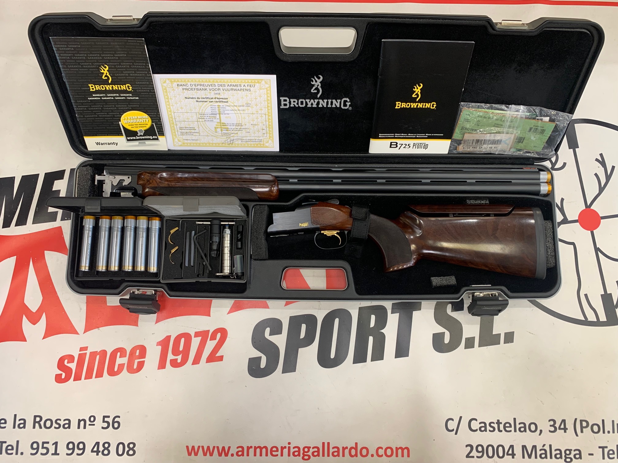 ESCOPETA BROWNING B725 PROSPORT 81 CMS IMPECABLE