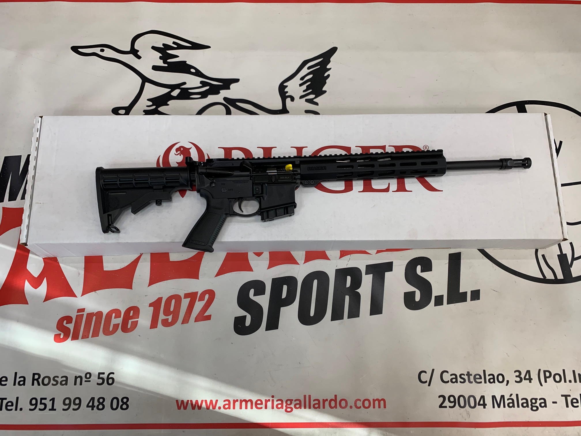 RIFLE RUGER AR-556 CAL 300 AAC BLK