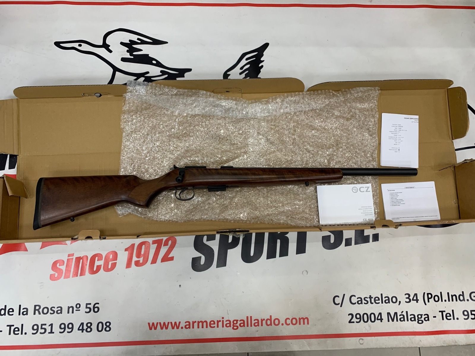 CARABINA CZ 457 VARMINT 17 HMR IMPECABLE