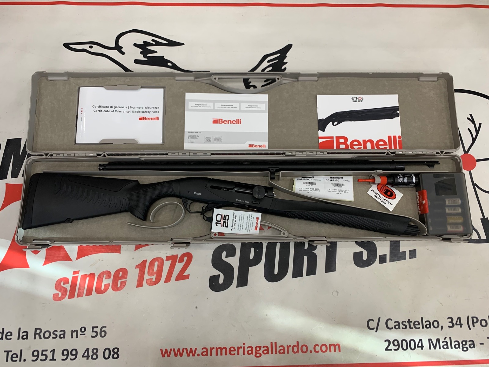 ESCOPETA BENELLI ETHOS CORDOBA CAL 20 LIQUIDACION