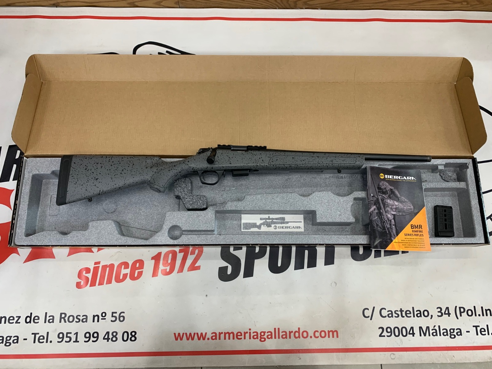 RIFLE BERGARA BMR STEEL CAL 22 IMPECABLE